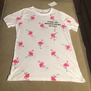 Flamingo print t-shirt